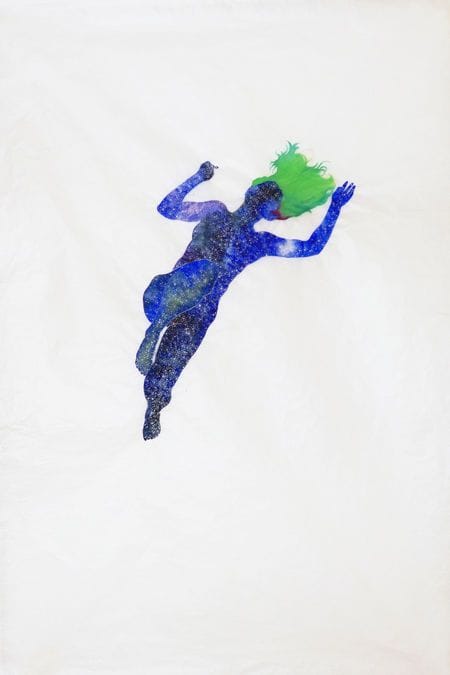 Artwork Title: Star Tales - white floating - detail of #05