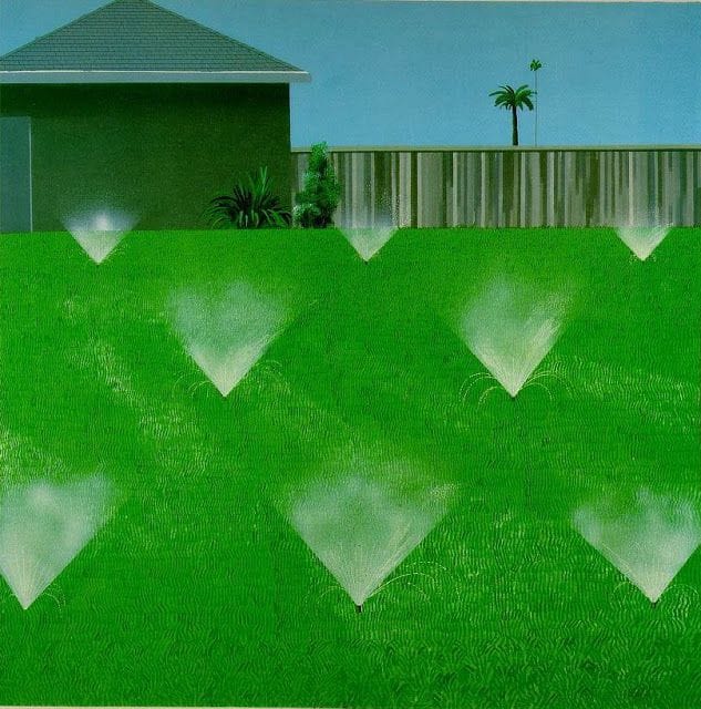 Artwork Title: A Lawn Being Sprinkled