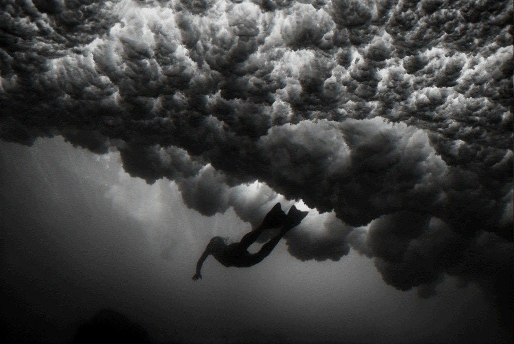 Artwork Title: Mark Under Breaking Wave (b-114)