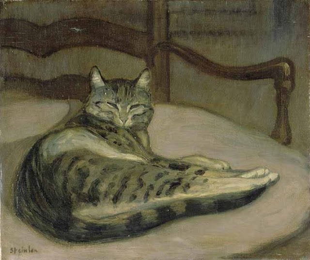 Artwork Title: Cat on a chair (Chat sur un fauteuil)