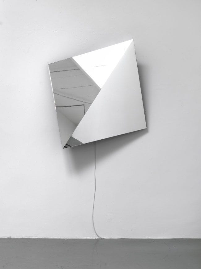 Artwork Title: Rotating Mirror Object