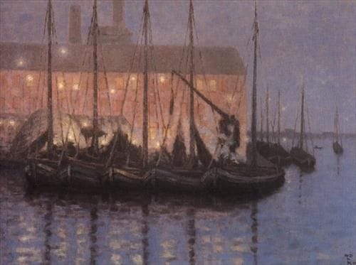 Artwork Title: La sucrerie au crepuscule