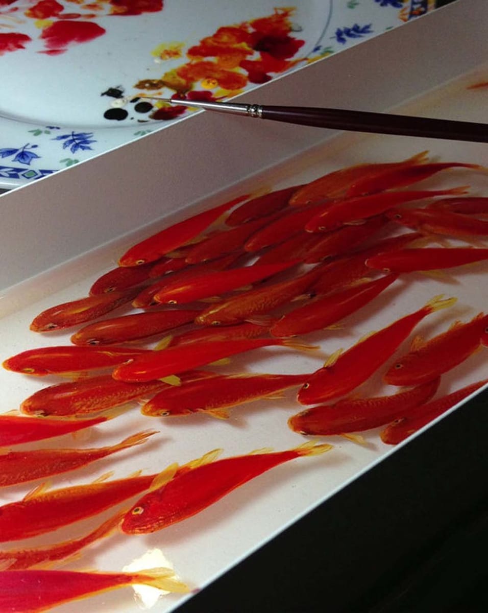 Artwork Title: Alive Without Breath, Goldfish