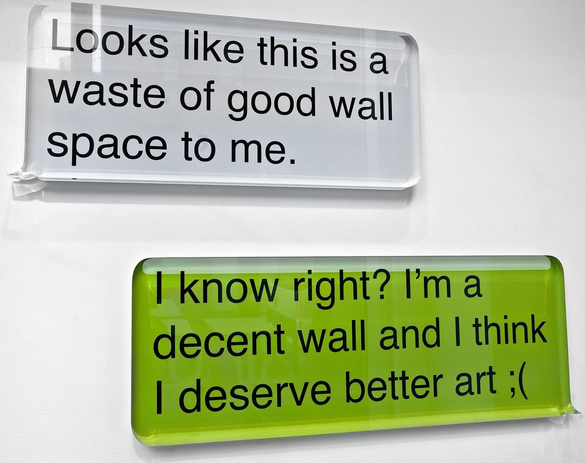 Artwork Title: Waste of Wall Space