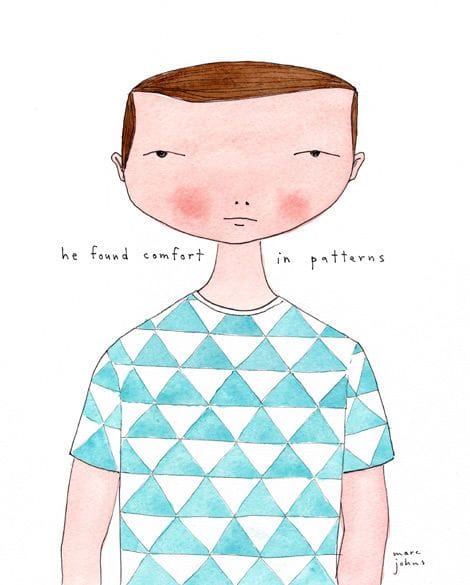 Artwork Title: He Found Comfort In Patterns