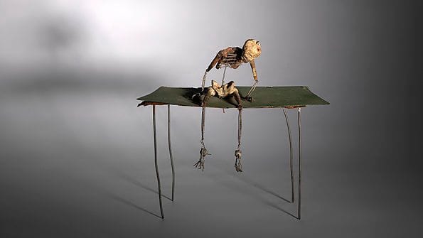 Artwork Title: Gentleman On Green Table