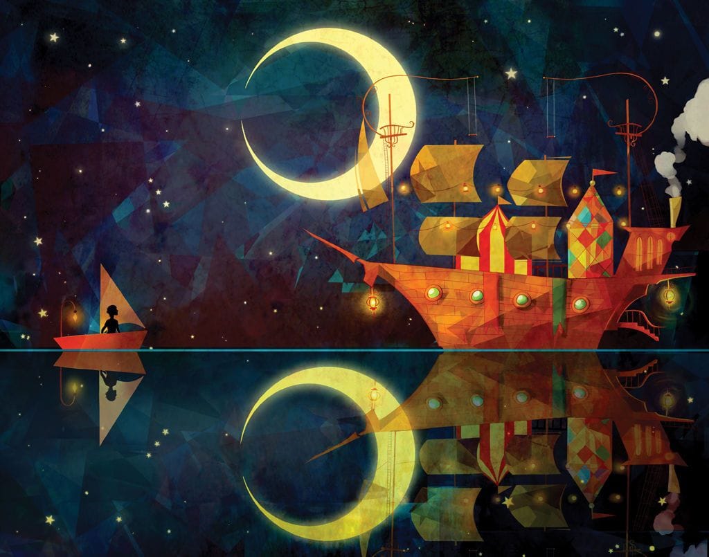 Artwork Title: Night Ship