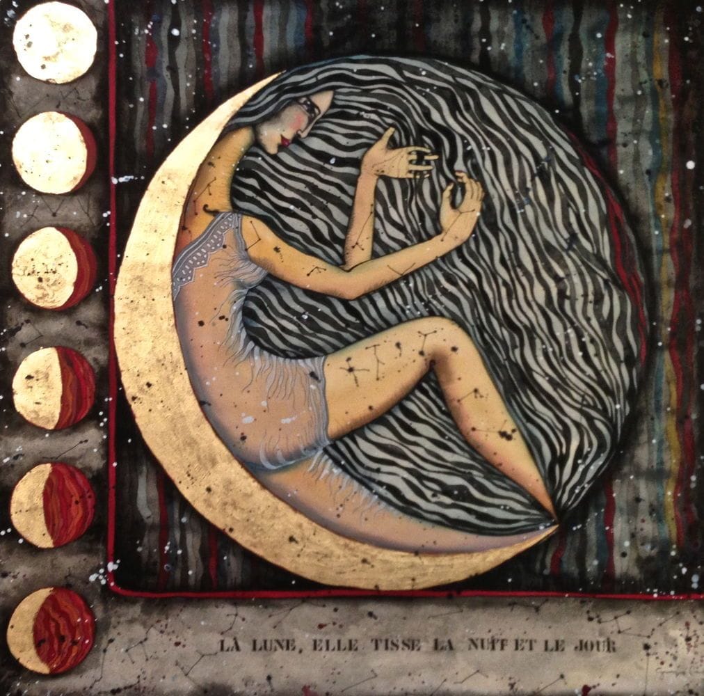 Artwork Title: La lune, elle tisse ...