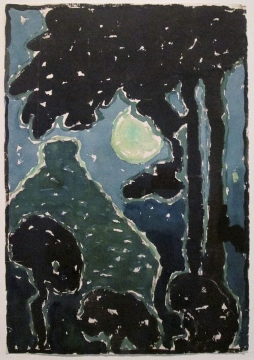 Artwork Title: House with Tree - Green