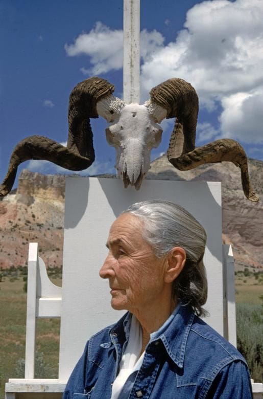 Artwork Title: Georgia O'Keeffe, Ghost Ranch, New Mexico