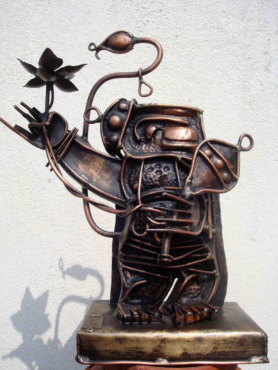 Artwork Title: Veera Anjaneyar Copper