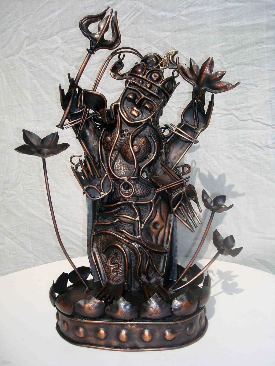 Artwork Title: Ardhanareeawara (shiv Parvati In One Body)