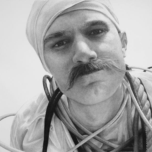 Artwork Title: Vladmir Aral, Posing For The Dust Miners Recruitment Board