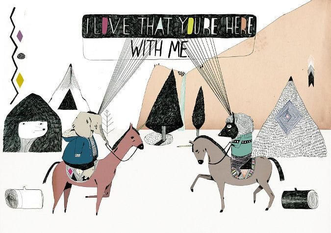 Artwork Title: I Love That You're Here With Me