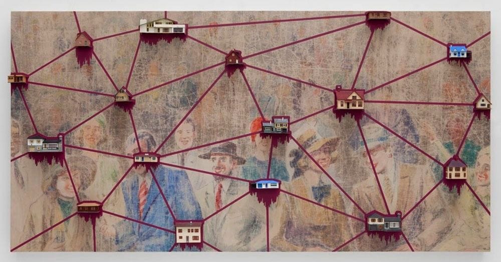 Artwork Title: Crowd With Houses