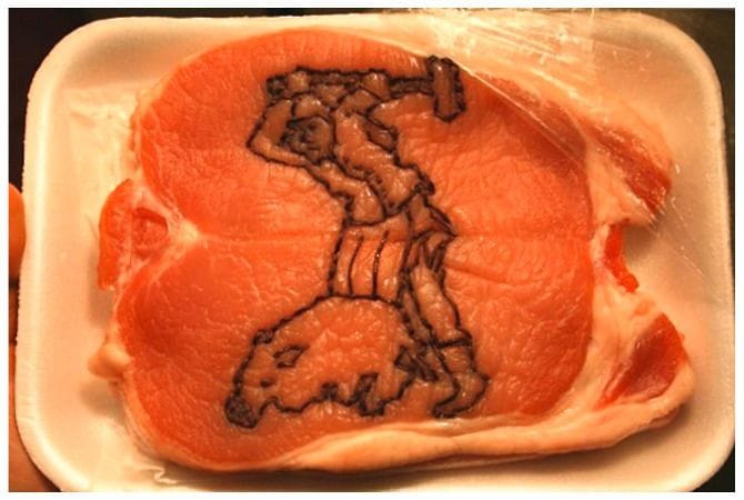 Artwork Title: (embroidered) Pork Chop