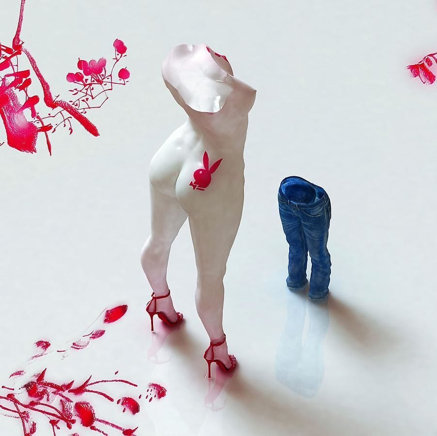 Artwork Title: Blue Jean Blues-play Boy