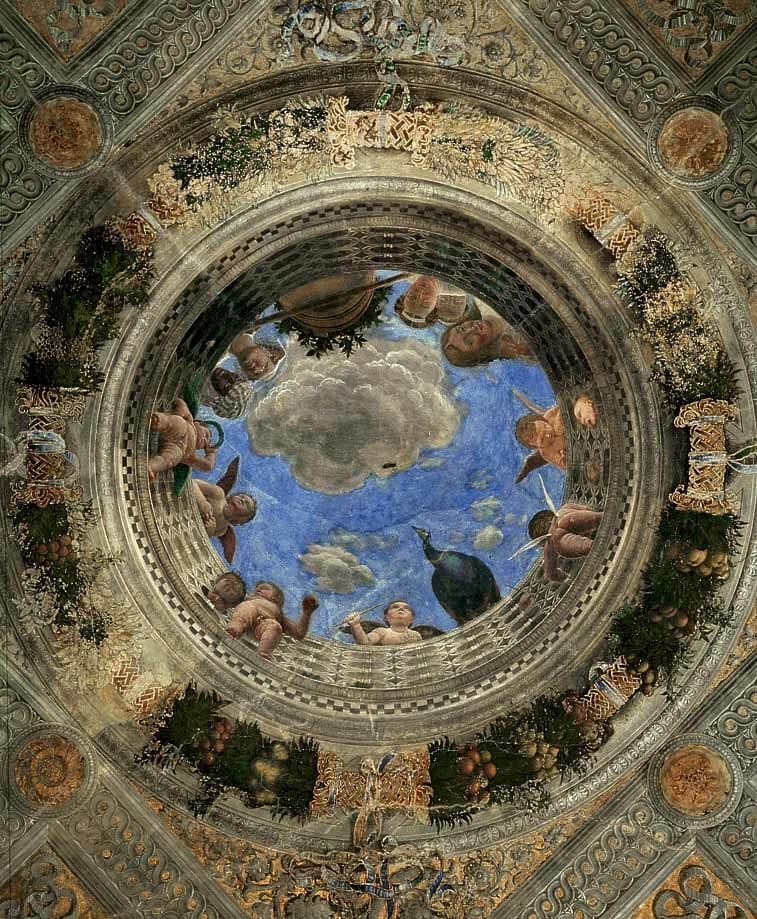 Artwork Title: Ceiling Oculus, Camera degli Sposi