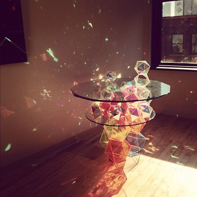 Artwork Title: Sparkle Palace Geometric Table