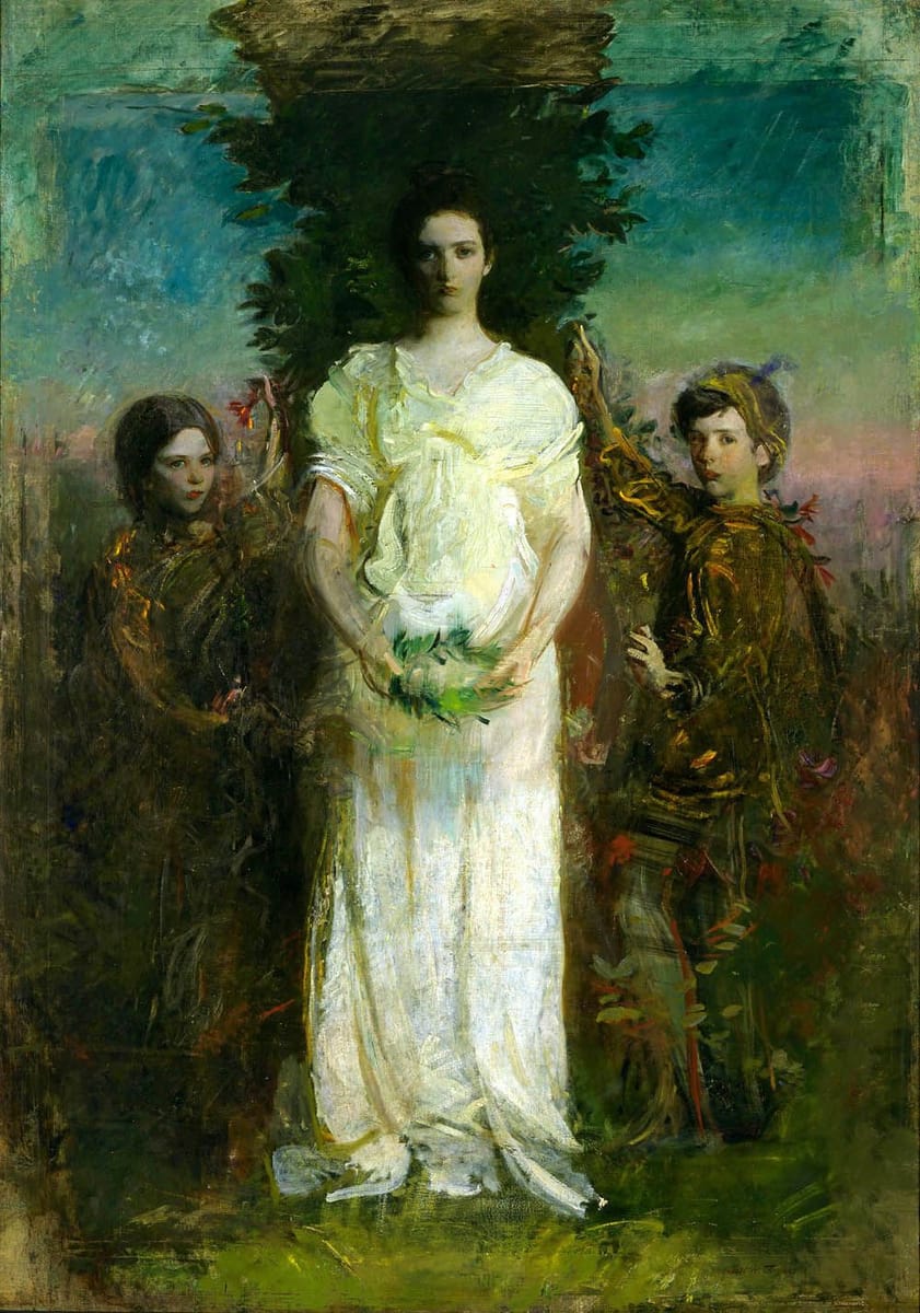 Artwork Title: My Children (also known as Mary, Gerald, and Gladys Thayer)