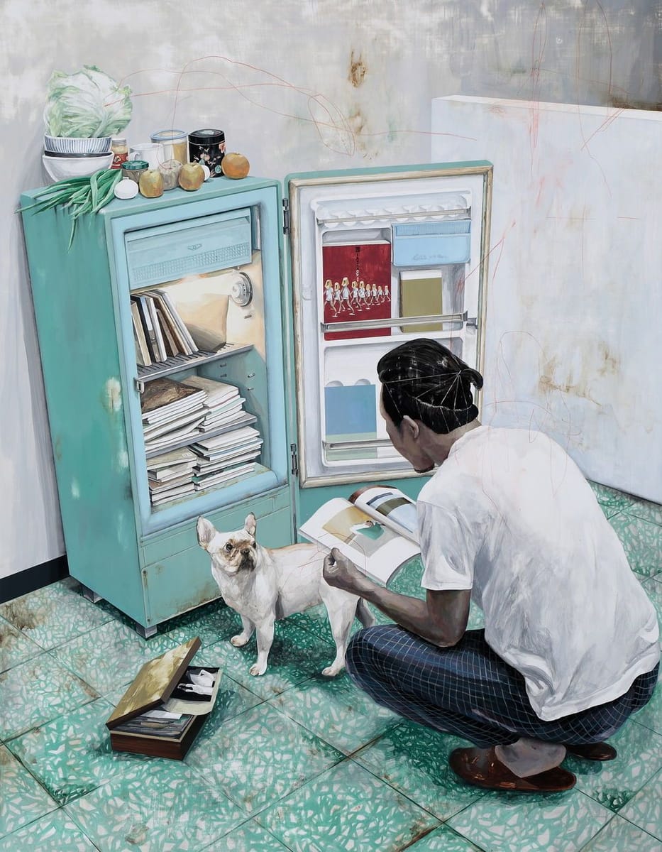Artwork Title: The Refrigerator - Library