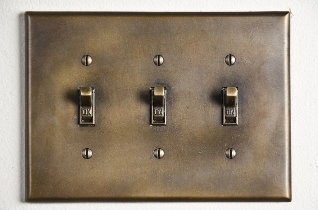 Artwork Title: Brass Light Switch
