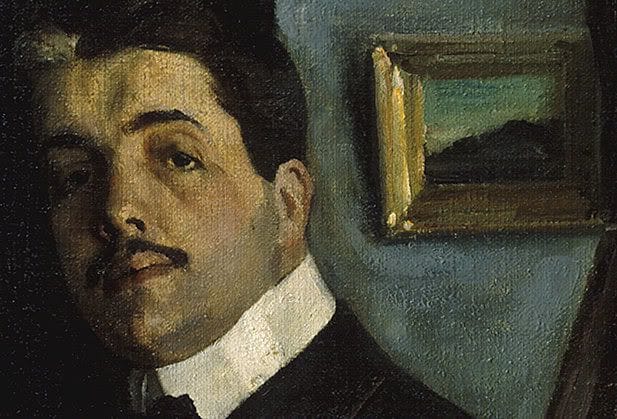 Artwork Title: Portrait of Sergey Diaghilev with His Nanny