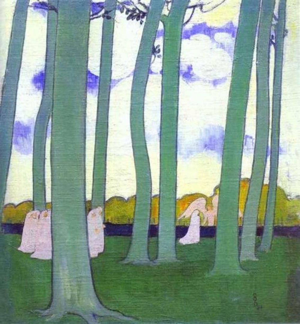 Artwork Title: Landscape with Green Trees or Beech Trees in Kerduel