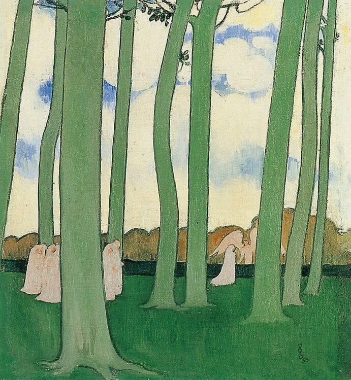Artwork Title: Landscape with Green Trees or Beech Trees in Kerduel
