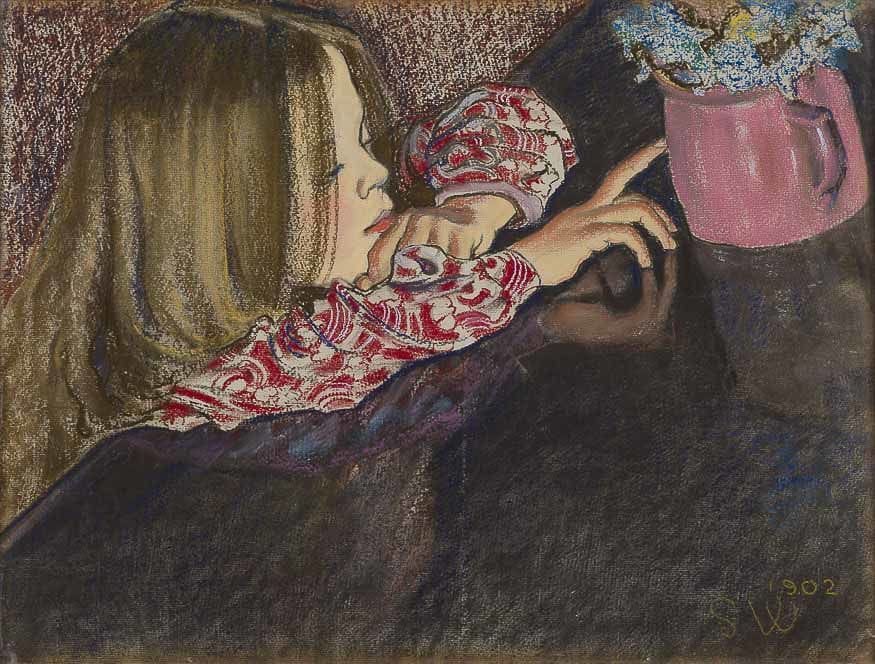 Artwork Title: Girl with a Flower Vase