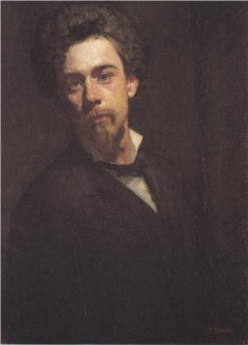 Artwork Title: Self Portrait with Stand-Up Collar