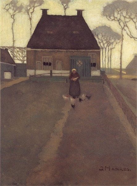 Artwork Title: Ouderlijk huis in De Knijpe (Childhood home in De Knijpe)