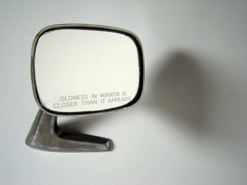 Artwork Title: Oldness in mirror is closer than it appears
