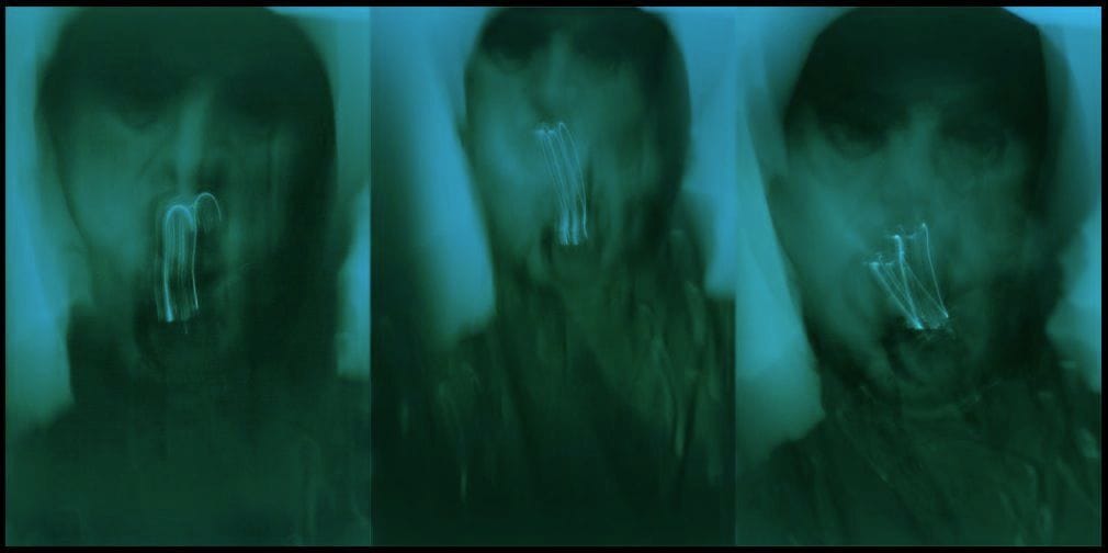 Artwork Title: Turquoise Triptych (portrait Of Francis Bacon)