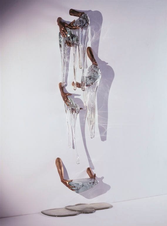 Artwork Title: Bronze And Glass Sculpture