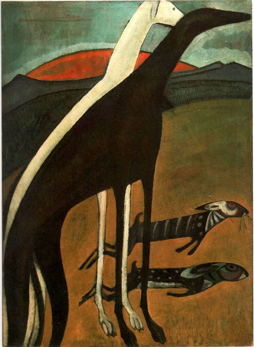 Artwork Title: El Galgos (The Grayhounds)