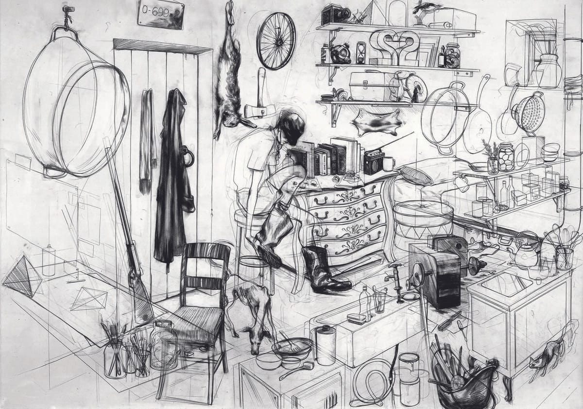 Artwork Title: Hunter's cabin