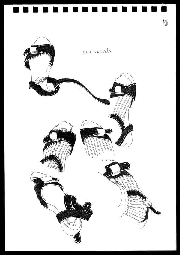 Artwork Title: Sandals with Socks