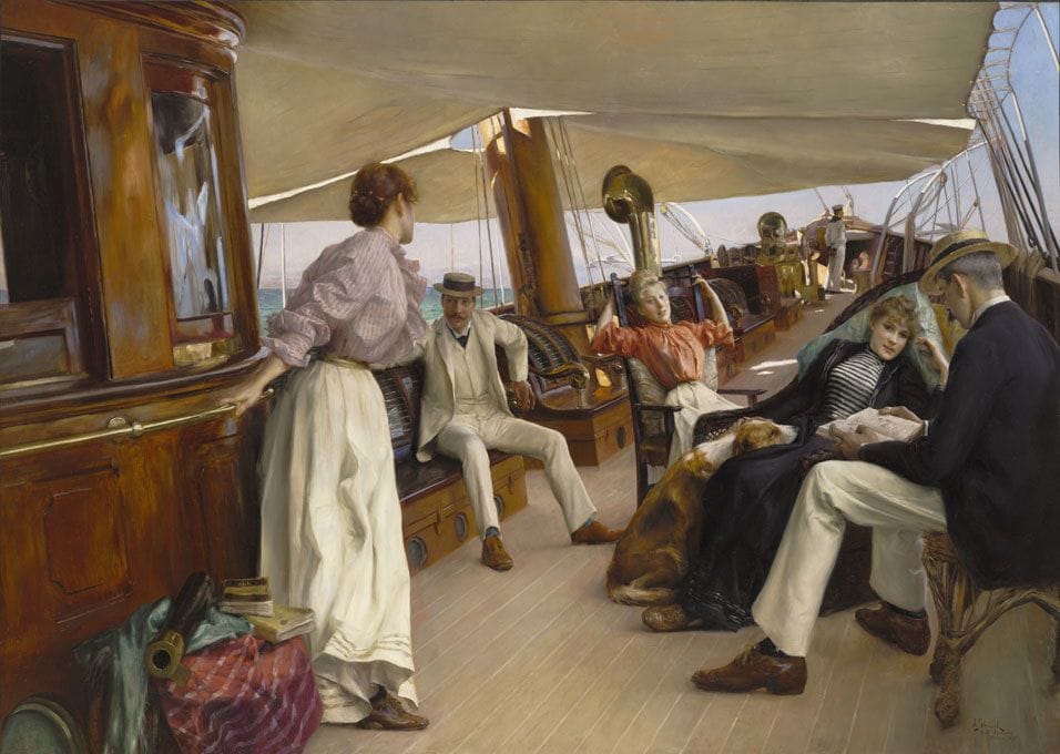 Artwork Title: On the Yacht 