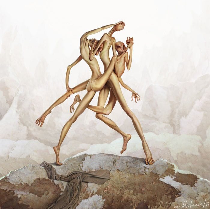 Artwork Title: Dancing Blockheads