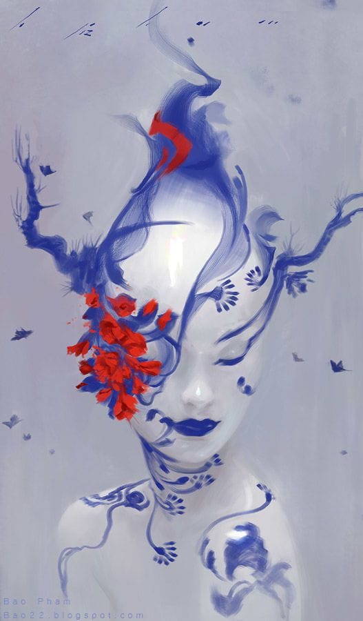 Artwork Title: Blue Porcelain