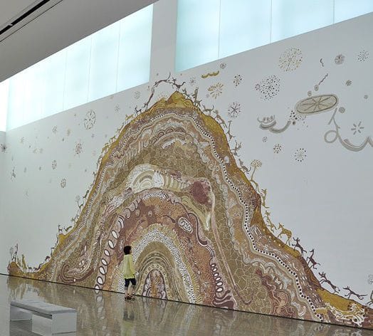 Artwork Title: Mud painting: large mountain