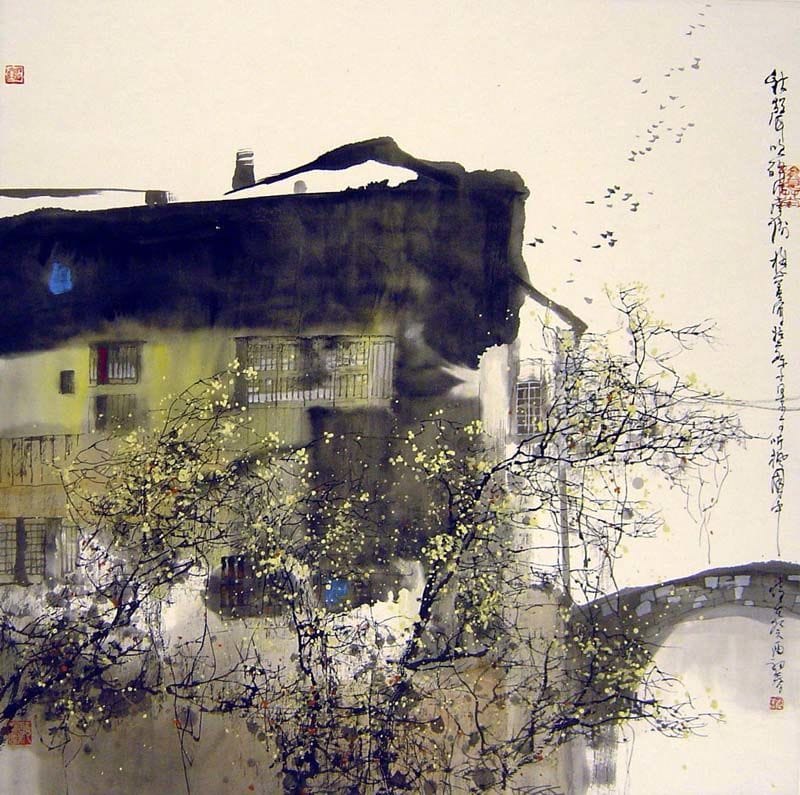 Artwork Title: Songs of Birds Echos in Jiangnan
