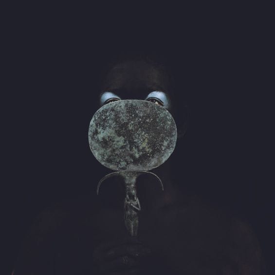 Artwork Title: The Egyptian Bride Holding A Polished Bronze Mirror