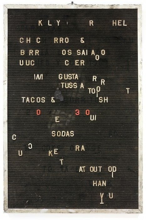 Artwork Title: Menu