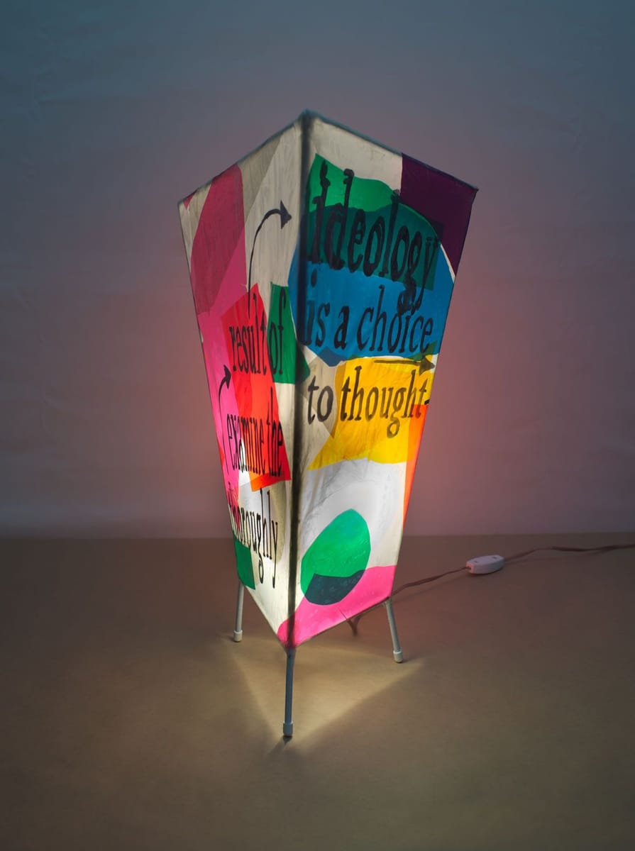 Artwork Title: Ideology Is A Choice To Thoughtfully Craft, Patiently Apply And Thoroughly Examine The Result Of Ide