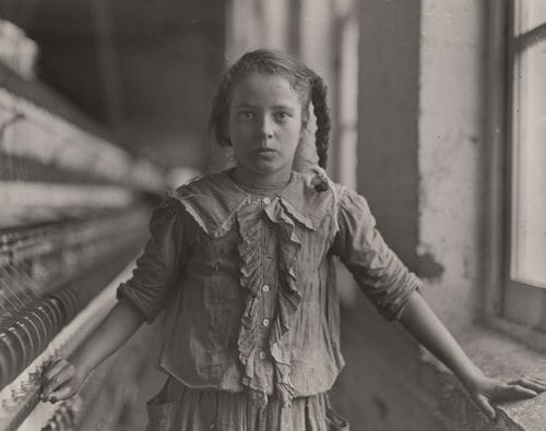 Artwork Title: Girl Worker In Carolina Cotton Mill