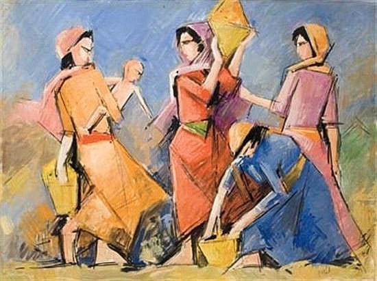 Artwork Title: Women Bearing Vases