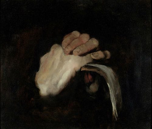 Artwork Title: Zwei Hände mit Stock