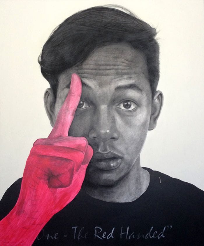 Artwork Title: One The Red Handed